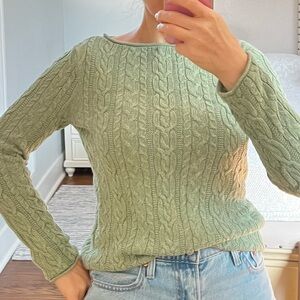 Cable knit sweater